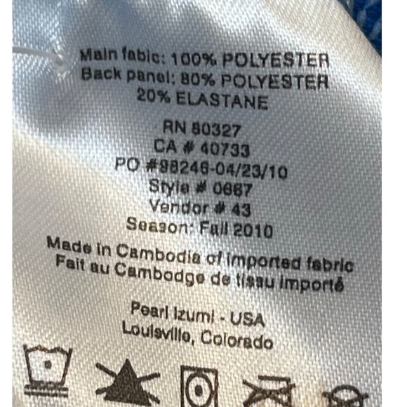 NWT Pearl Izumi Men's Size Medium Blue/Gray Quest Long Sleeve Cycling Jersey - Picture 4 of 8